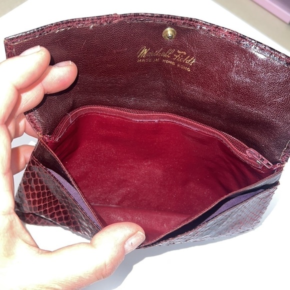 Marshall Field’s Vintage Python Snakeskin Clutch Wallet - Picture 9 of 13